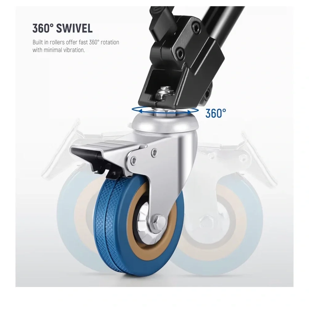 NEEWER 3 Pack Professional Swivel Caster Wheels